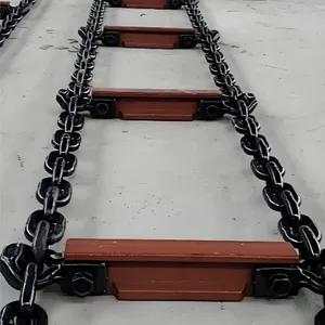 Mining Scraper Chain φ 42× 146 Manganese Steel Heat Treatment High-Strength Mining Round Link Chain thumbnail-4