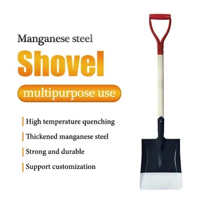 Heavy Duty Rail Steel Farm Shovel With Strong Blade for Africa Agricultural Digging Wholesale thumbnail-5
