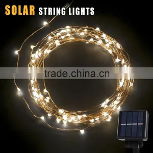 LED Solar Powered Starry String Light Copper Wire Lights Lighting thumbnail-3