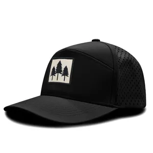 Caps Manufacturer Customized Premium Laser Perforated Sports Hats Waterproof & Quick-drying Camping Hat thumbnail-4