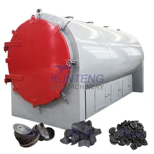 Horizontal Corn Stem Coconut Shell Wood Carbonization Furnace Rice Husk Carbonization Kiln thumbnail-1