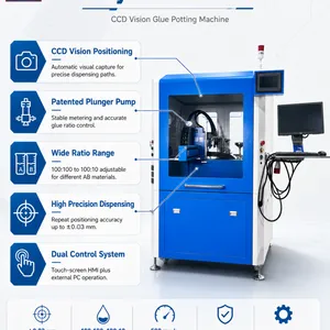 CCD Visual Ab Two-Component Glue Potting and Dispensing Machine thumbnail-4