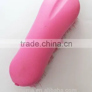 8 Shaped Soft Touch Horse Dandy Brush for Cleaning/horse Grooming Brush thumbnail-1