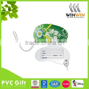 Hard PVC Foot Shaped Luggage Tag With Transparent Loops thumbnail-1