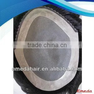 Wholesale Factory Price 100% Virgin Human Hair Men Toupee thumbnail-1