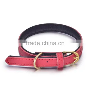 Wholesale Pet Supplies Real Cowhide Genuine Leather Dog Collar thumbnail-4