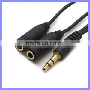 3.5MM 2.5MM 1 to 2 Audio AUX Splitter Cable For Earphone Headphone thumbnail-2