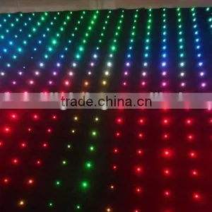 Bar Background Light Led Star Curtain Video Cloth P10 , Each Square Meter About 110 Lamps RGB 3IN1 thumbnail-2