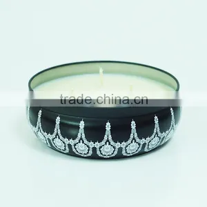 Black Travel Tin Candle/Aroma Tin Candle/Tin Metal Candle/Tins Massage Candle thumbnail-6