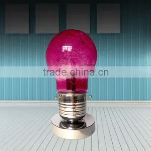 Bulb Shaped Glass Touch Table Lamp thumbnail-2