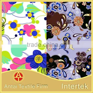 Flower Designs Painting Fabric /Antai Textile Professional 4 Way Stretch Nylon Lycra Spandex Print Fabric With Flower thumbnail-2
