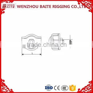 High Quality AISI304/316 Stainless Steel Steel Electric Galvanized Simplex Wire Rope Clips 2mm-10mm thumbnail-2