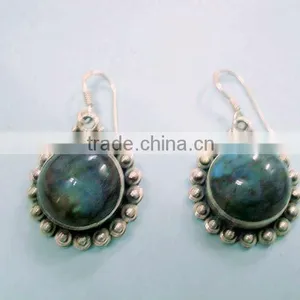 925 Sterling Silver Gemstone Earrings thumbnail-1