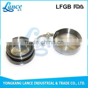 Hot Sale! Stainless Steel 304 Silk Screen Collapsible Cup IN CHINA thumbnail-5