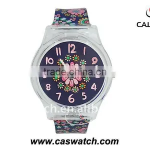 Sandwich Strap Flower Promotional Watch thumbnail-1