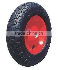 400-8,350-8 Steel Rim Wheelbarrow Wheels thumbnail-1
