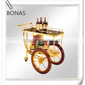 Royal Fashion Hotel Gold Wine Trolley thumbnail-1