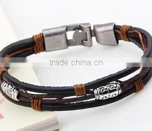 Top Selling Factory Wholesale Men's Braided Handmade Bracelet/ thumbnail-5