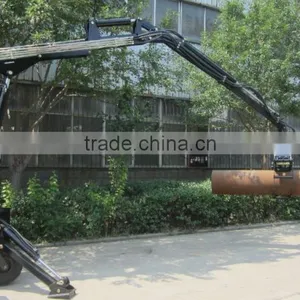 1 Tons 3 Tons Telescopic Crane for Log Trailer With Crane Powered by Diesel Engine thumbnail-1