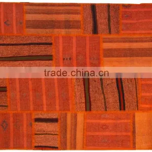 Patchwork Rug - Handwoven Vintage Turkish Rug thumbnail-2