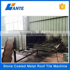 High Quality Aluminum Zinc Plate Colorful Stone Coated Metal Roof Tile Machine, Heat Resistant Roof Material Quality Choice thumbnail-4