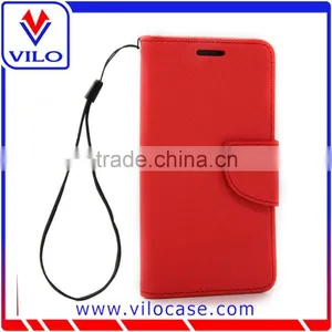 Flip Leather Wallet Case for LG Tribute 2 / LS665 thumbnail-2