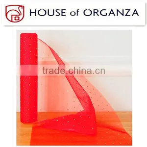 Red Organza Roll With Sewing Edge thumbnail-1