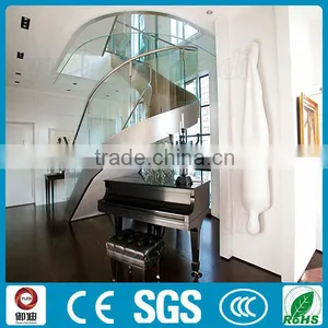 Moden Design High Quality Residential Steel Beam Curved Stairs Design thumbnail-2