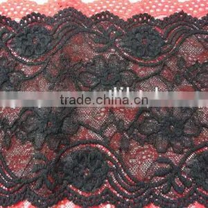 Tubular Nylon Lacing Nylon Spandex Lace Trim Elastic for Girls,lace Curtain-APN4154y-16cm thumbnail-2