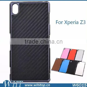 Carbon Fiber Skin Cover Case for Sony Xperia Z3 L55T L55U D6653 # W6015 thumbnail-1