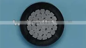 Low Voltage Thin PVC Insulated Aluminum Conductor Steel Reinforced Aerial Overhead Power Cables thumbnail-1