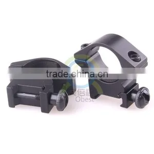 2 x Low Profile See Through 25.4mm Scope Rings 21mm Picatinny Weaver Rail Mount Free Shipping thumbnail-4