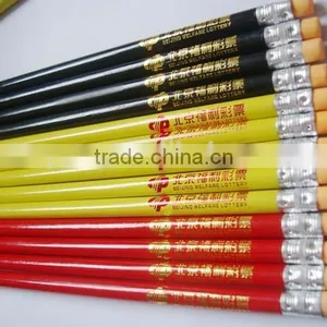 Factory Sale Student Use Wood Pencil With Eraser thumbnail-1