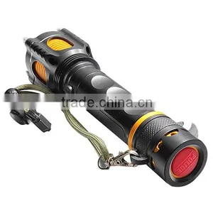 Powerful Emergency Light T6 LED Best Rechargeable Flashlight With Alarm thumbnail-3