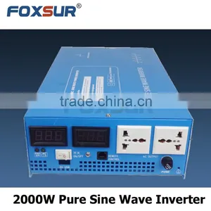 Off Grid Battery Voltage Digital Display Pure Sine Wave Inverter 2000W 24V DC to 230V AC, DC to AC Industrial Inverter thumbnail-1