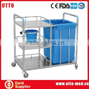 Stainless Steel Hospital Linen Trolley thumbnail-1