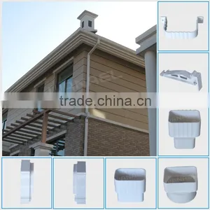 Wholesale Price Wanael Anti-fading Brown, Dark Grey PVC Square Roof Gutter, UPVC Gutter thumbnail-4