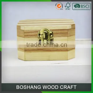 Natural Round Wood Box thumbnail-2