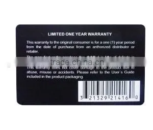 Custom Credit Card Size Printing PVC Barcode Business Card Supplier's Choice thumbnail-1