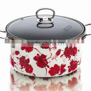 Porcelain Enamel Non-stick Saucepot-enamel Cookware thumbnail-1