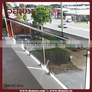 Color Glass for Balcony | Prefabricated Tempered Glass Railings thumbnail-1