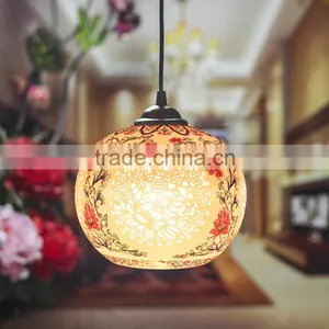 Jingdezhen Hollow Pastel Led Living Room Furniture Pendant Lights thumbnail-1