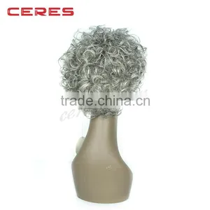 Trade Assurance Top Quality Remy 100% Human Hair Gray Hair Wig for Men thumbnail-4