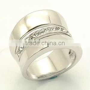 Rhodium Plated 925 Clear CZ Ring thumbnail-1