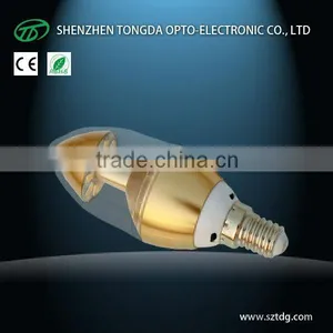 Super Bright 4w E14 Clear Led Candle Bulb 360 Degree(CE& Rohs) thumbnail-1