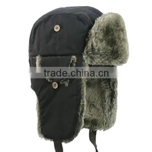New Design Winter Soft Felt Army Hat Wholesale thumbnail-3