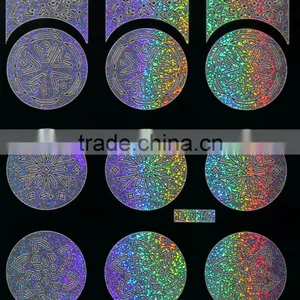 Round Shape Laser Silver Nail Polish Stencil thumbnail-1