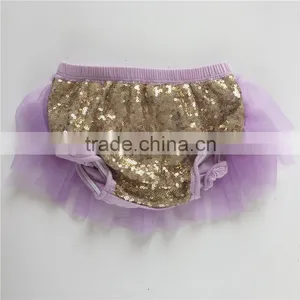 Popular in USA Baby Clothing Wholesale Cotton Baby Bloomers With Chiffon Ruffle thumbnail-3