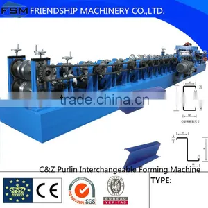 CZ Purlin Roll Forming Line Interchangeable Type thumbnail-1
