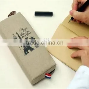 Paris Pencil Case Retro Pencil Pouch Pencil Bag Pen Box thumbnail-2